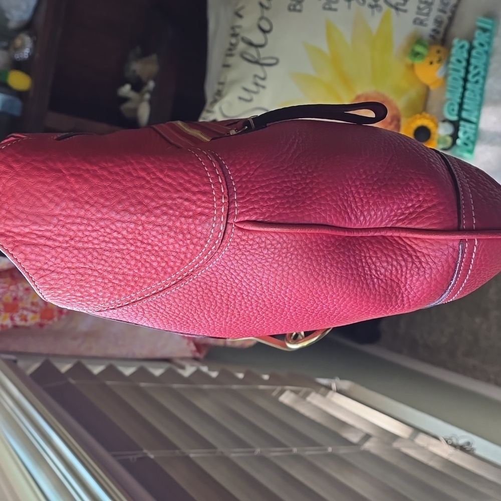 Coach Hamptons Barbie Pink Pebbled Leather Shoulder Bag Is 20yrs Old In EUC - Picture 9 of 17